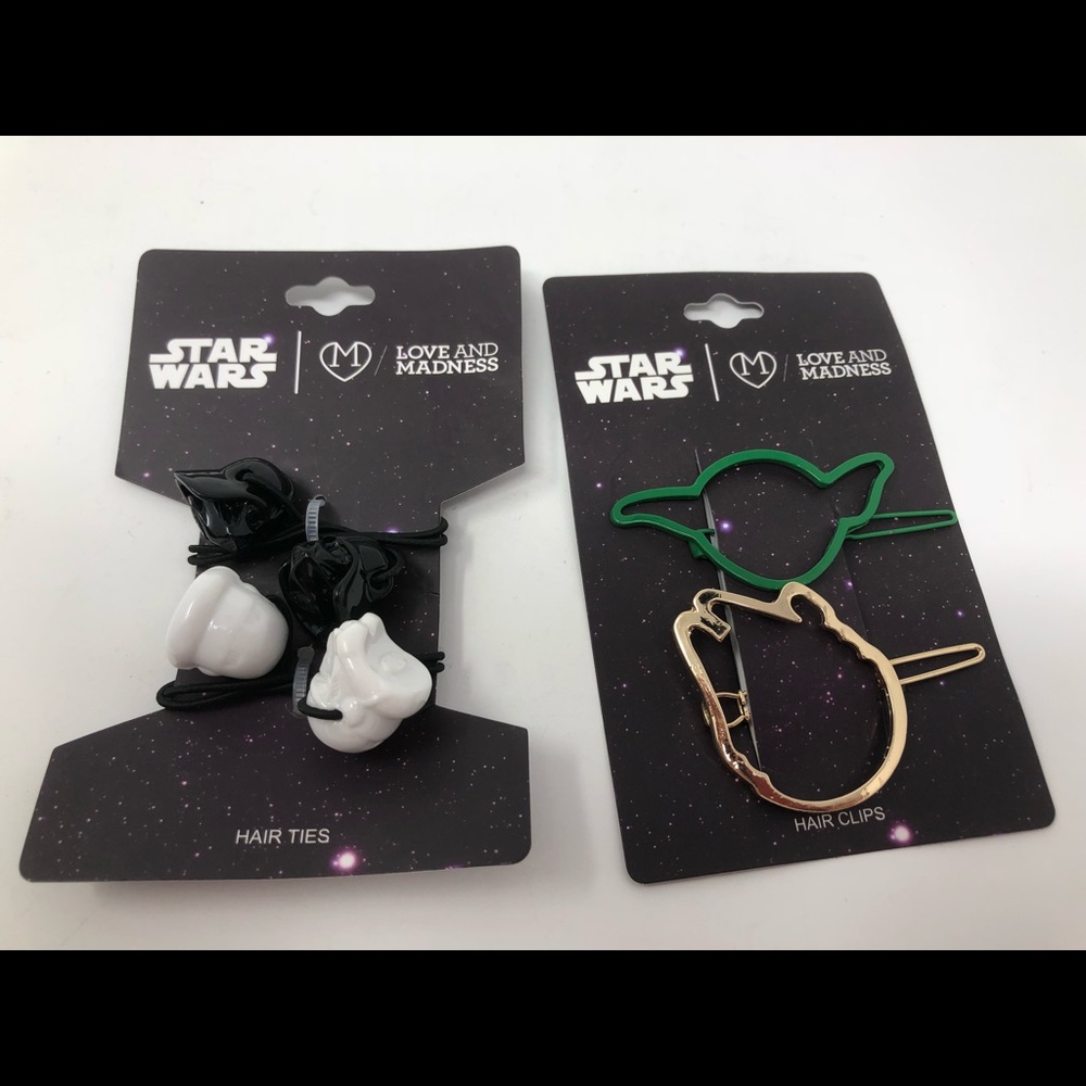 Yoda & Millennium Falcon Clips & Darth Vader Ties